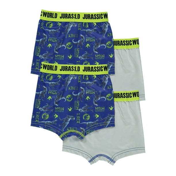 Jurassic World Boys Boxers, 4-Pack Boys Underwear 