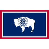 5in x 3in Wyoming State Flag Magnet