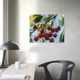 thumbnail image 4 of Sheronv Cherries Tree Branch Canvas Print for Living Room Bedroom Office Wall Decor 20x16in, 4 of 6