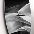 thumbnail image 2 of Designart 'Glittering Silver Pattern ' Modern wall clock, 2 of 4