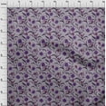thumbnail image 4 of oneOone Velvet Purple Fabric Floral Retro Fabric For Sewing Printed Craft Fabric By The Yard 58 Inch Wide, 4 of 5