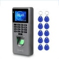 thumbnail image 1 of Fingerprint Access Control Attendance Machine Password Employee Checking-in Time Clock Recorder RFID Door Controller USB Offline, 1 of 8