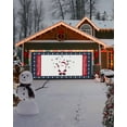 thumbnail image 4 of Garage Door Banner Cover 7 x 16 ft, Xmas Gnome Merry Christmas Christmas Garage Door Decorations Holiday Christmas Backdrop Decor for Winter New Year Xmas Party, 4 of 6