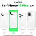 thumbnail image 2 of Compatible with iPhone 15 Plus Case 6.7", Slim Liquid Silicone 3 Layers Full Covered Soft Gel Rubber Cover Protective Phone Case with Anti-Scratch Microfiber Lining-Pink, 2 of 7