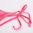 thumbnail image 4 of BOBOGOJP Women's Two Piece Bikini Swimsuit Sexy Ribbed Triangle Top Bathing Suits String Cheeky Bikini Sets Hot Pink for Size XL, 4 of 8