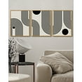 thumbnail image 2 of Drsoum Black Minimalism Abstract Boho Wall Art Bohemian Decor Ready To Hang 11x14in3pcs Natural Framed, 2 of 5