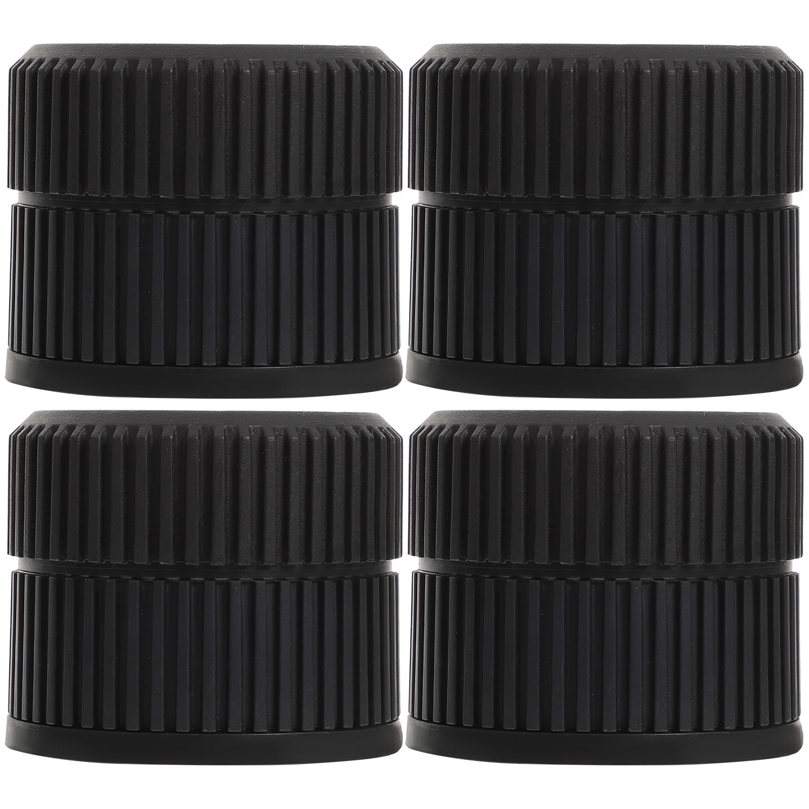 DINHEAROM 4Pcs Washing Machine Feet Anti Vibration Black Plastic Cushion for Household Users