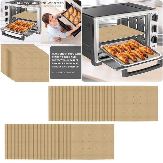 Air Fryer Paper High Temperature Proof Oil Cake Blotter Paper Baking Household Silicone Paper Parchment Paper Oven Baking Bags Paper Baking Rounds Holiday Paper Roll Cookie Baking Sheets Paper Butter