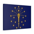 thumbnail image 4 of Indiana State Flag Canvas Vibrant Wall Art Unframed Home Decor, 4 of 13