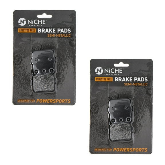 Niche Rear Brake Pad Set for Yamaha YZ80 Semi-Metallic Motorcycle 2 Pack 519-KPA2422D