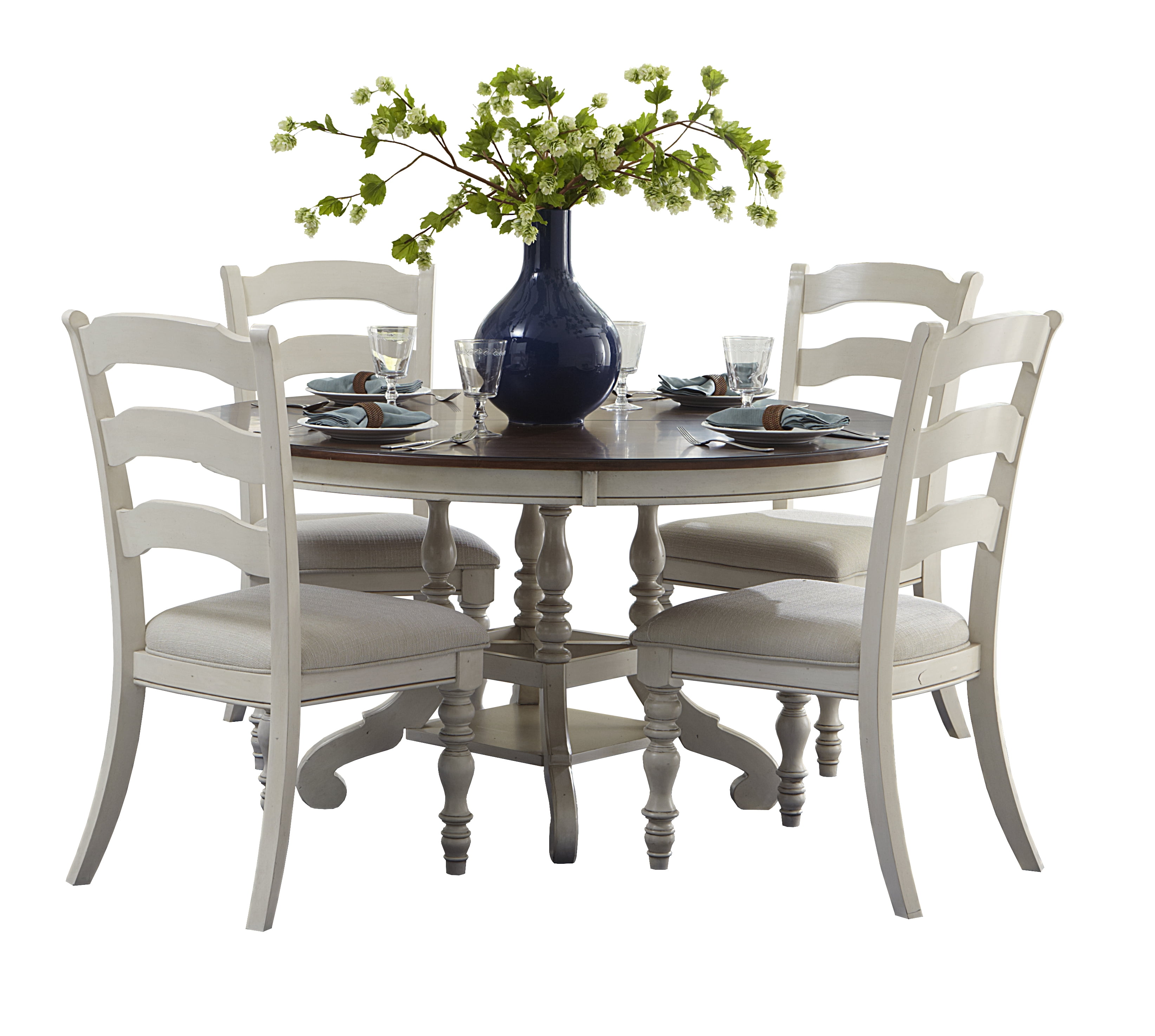 Hillsdale Furniture Pine Island 5Piece Round Dining Set with Ladder
