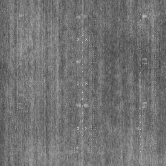 Ahgly Company Indoor Square Abstract Gray Contemporary Area Rugs, 3' Square