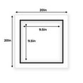 thumbnail image 2 of White on Black Double Photo Mat 20x20 for 10x10 Photos - Fits 20x20 Frame, 2 of 4