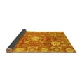 thumbnail image 2 of Ahgly Company Indoor Square Abstract Yellow Modern Area Rugs, 3' Square, 2 of 4