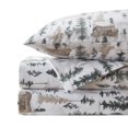 thumbnail image 1 of Sábanas de franela Sweet Home Collection Winter Cabin Lodge Full, 1 of 6