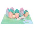 thumbnail image 2 of 3D Summer Greeting Card Handcraft Paper Engraving Writable Repeatable Folding 3D Birthday Cards with Envelope, 2 of 8