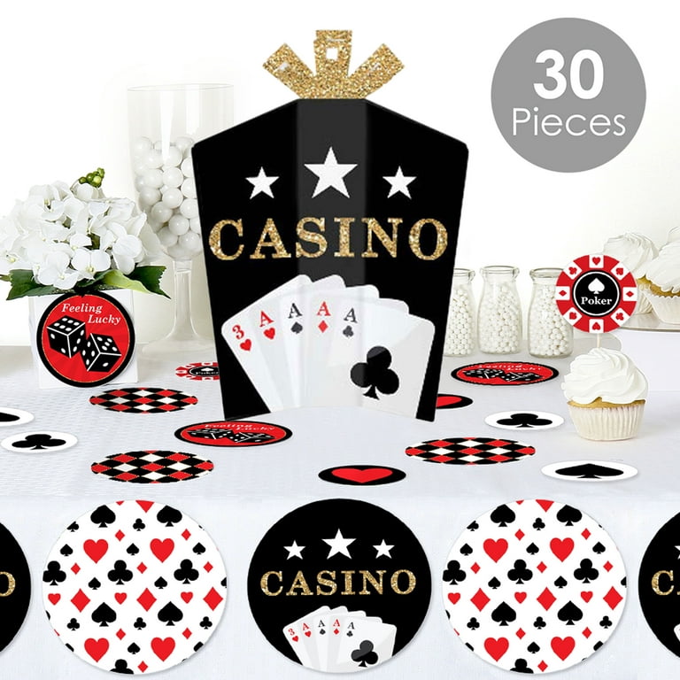 Big Dot Of Happiness Las Vegas - Casino Party Decor And Confetti - Terrific  Table Centerpiece Kit - Set Of 30 : Target