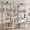 White, variant on EDX Triple 4 Tier Bookshelf Storage Shelf, Modern Freestanding Bookcase with Metal Frame, Open Display Shelves, Space Saving Storage Organizer, Rustic Brown