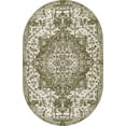 thumbnail image 2 of Jill Zarin Outdoor Collection Area Rug - Dubai (5' 3" x 8' Oval Green/Ivory), 2 of 8