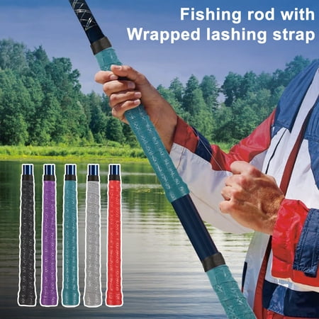 LShunze Fishing Rod Grip Anti-slip Waterproof Easy Operation Fishing Pole Sleeve Wrap Tube Protective Cover Fishing Accessories