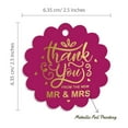 thumbnail image 6 of Inkdotpot 50 Pack Thank You From The New Wedding Favor Paper Tags Craft Real Gold Foil Hang Tags, 6 of 6