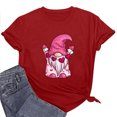 thumbnail image 1 of Cameland T-shirt pour Femmes Manches Courtes Imprimé Saint-Valentin Décontracté, 1 of 7