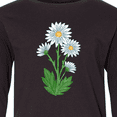 thumbnail image 4 of Inktastic Daisy Flower Long Sleeve Youth T-Shirt, 4 of 5