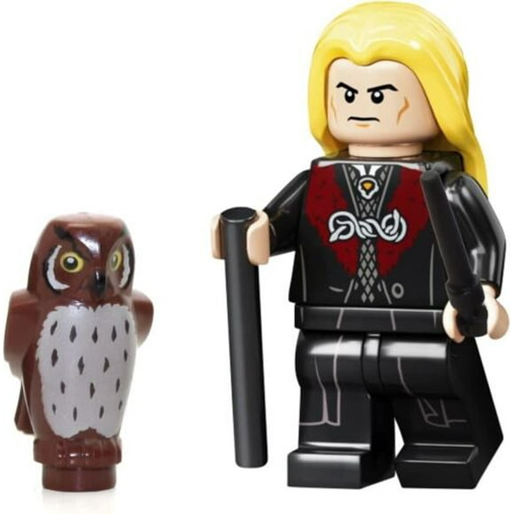 LEGO Harry Potter Minifigure Lucius Malfoy Pigwidgeon Owl Cane Wand 75978