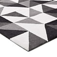 thumbnail image 4 of Modway Kahula Geometric Triangle Mosaic 8x10 Area Rug in  Black, Gray and White, 4 of 8