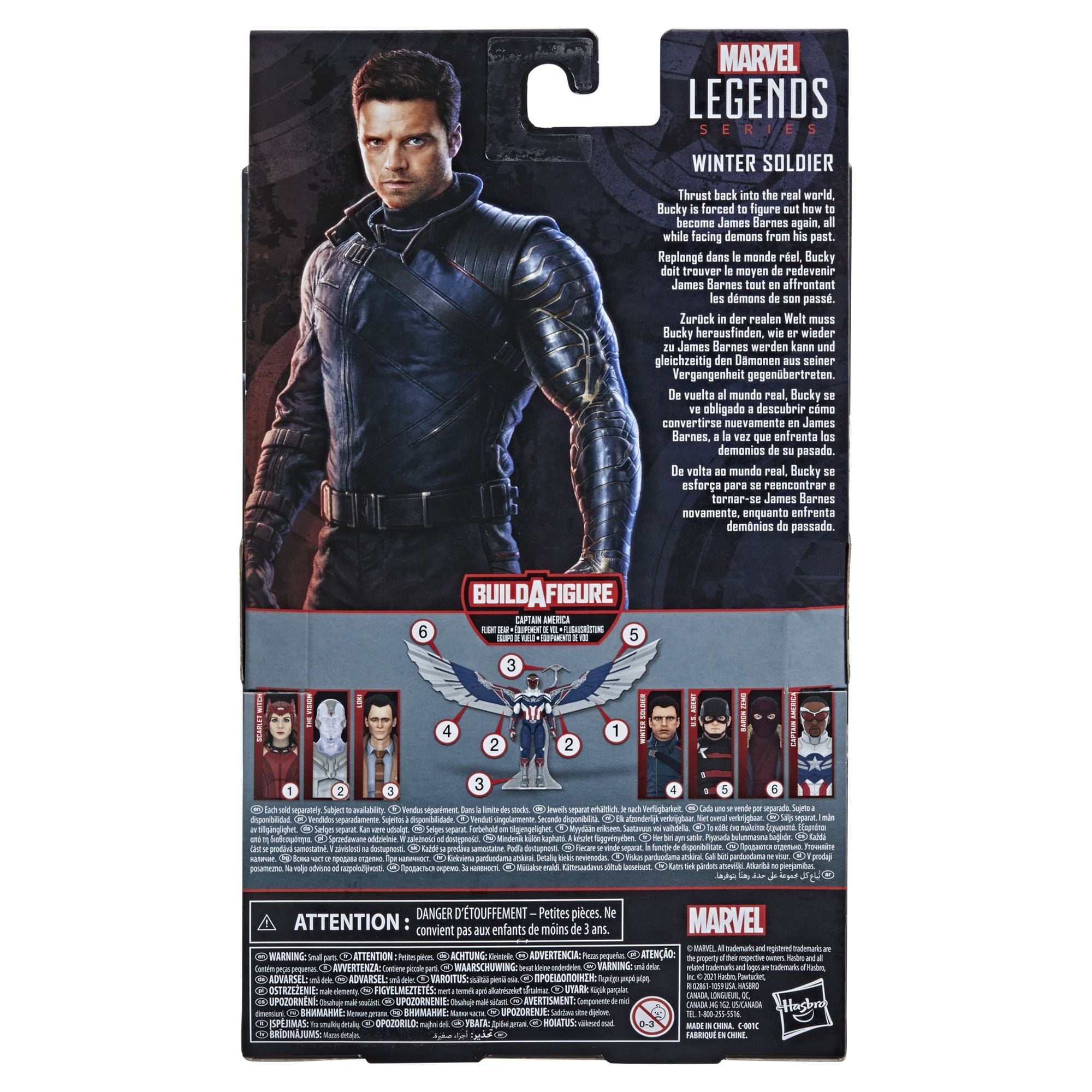 Hasbro Marvel Legends Series Avengers 6-inch Action Figure Winter Soldier, Accessories