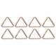 thumbnail image 1 of Uxcell 8 Pcs Anillo de Llave en Forma de Triángulo de 1.8 Pulgadas, Clip de Resorte de Metal para Llaveros, Bolsas, Carteras, Manualidades, Accesorios de Decoración, Dorado, 1 of 5