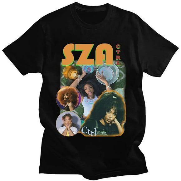 Rapper SZA CTRL X SOS Album Print T Shirt Women Vintage Punk-Youyoupin