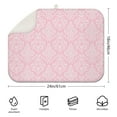 thumbnail image 2 of Microfibre Drying Mat for Kitchen Pink Damask Dish Drying Drainer Mat Absorbent Drying Mat Washing Up for Glass, Plate & Cup 16inch X 18inch, 2 of 5