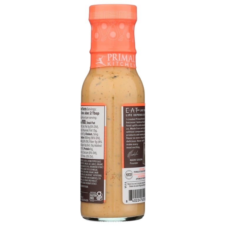 primal kitchen ranch dressing Grass-Fed Dairy Buttermilk No artificial ingredients Salad Dressings & Marinades |
