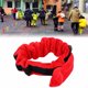 thumbnail image 2 of Cuerda de carrera de tres patas para deportes al aire libre, banda de juego para correr con pies atados para niños y adultos (rojo), 2 of 8