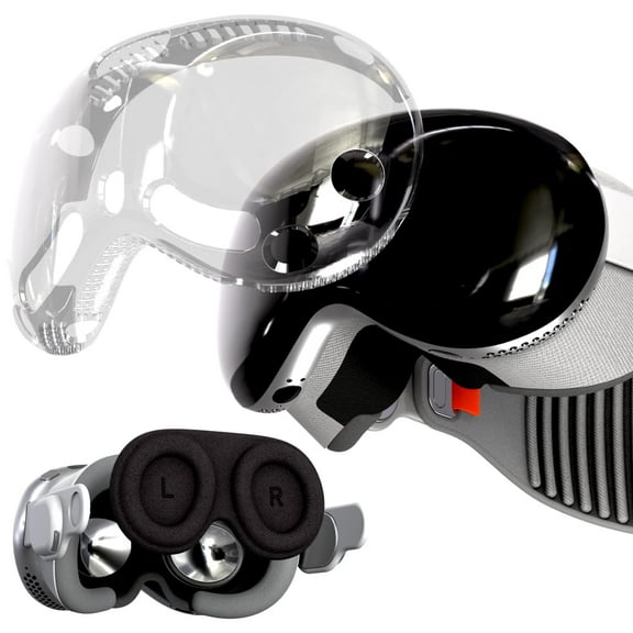 Rome Tech Apple Vision Pro Case - TPU Protective VR Case - Durable VR Lens Cover Compatible with Apple Vision Pro 2024 - Clear