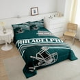 thumbnail image 4 of Erosebridal Football City Philadelphia Comforter Sets Queen Size,Ball Gamer Bedding Queen Comforter Set,Teen Bedroom Decor,Reversible,Super Cozy,3-Piece, 4 of 8