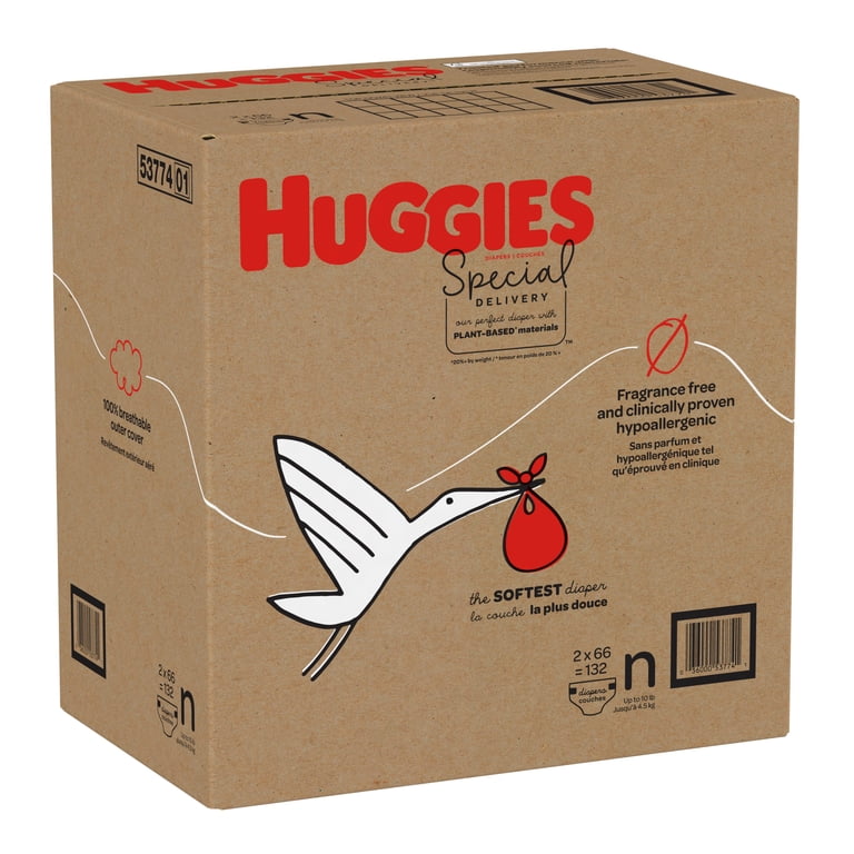 Huggies Special Delivery Newborn Diapers, 132 Ct photo 3