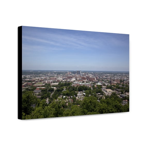 Canvas Print: Views Of Birmingham, Alabama, From Vulcan Statue, 2010