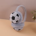 thumbnail image 6 of COMEET Ear Muffs, Soccer Pattern Ear Muffs Warm Plush Winter Outdoor Sports Earmuffs Unisex for Men and Women, 6 of 17