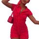 thumbnail image 1 of SAYOO Ropa deportiva de cuello de solapa de ocio para mujeres SAYOO moda, 1 of 4