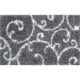 thumbnail image 3 of Bliss Rugs Transitional Floral 2' x 3' Gray and White Polypropylene Indoor Area Rug, 2' x 3', 3 of 10