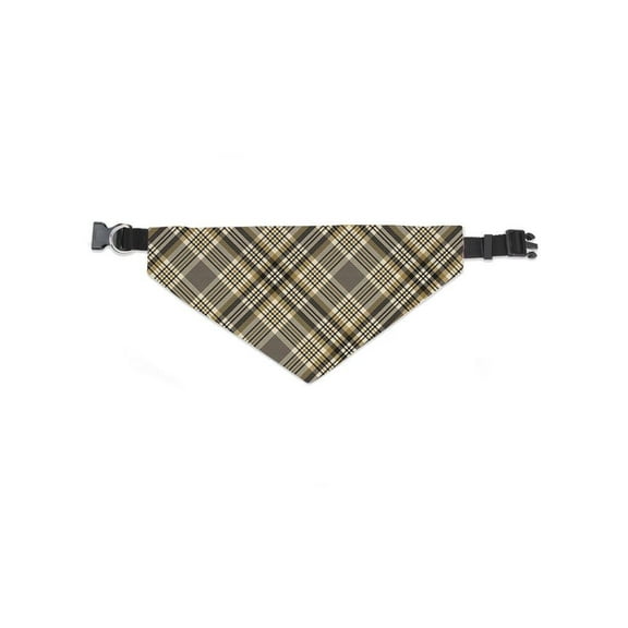 Simple Brown Check Pattern Bandana -Image by Shutterstock, x-Large