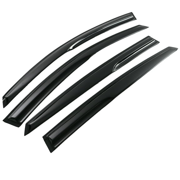 Ikon Motorsports Window Visors for 2011-2015 Kia Optima, Mugen Style Acrylic Outside Mount Vent Deflector Rain Guard 4pcs