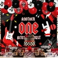 thumbnail image 3 of Another One Bites the Dust 1st Birthday Decorations,Red and Black Balloon Arch Kit, Backdrop Banner and 1st Follow Balloon for Rock Music Theme Birthday Party Supplies., 3 of 7