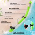 thumbnail image 4 of Conjunto de Snorkel Seovediary para Niños con Vidrio Panorámico Antivaho 4-16 años, 4 of 8