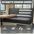 thumbnail image 4 of XYZCANDO Gray USA Flag RV Dinette Cushion Covers Comfortable Camper Accessories Couch Cover 2 Cushion Sofa Furniture Covers 1 Backrest Cover and 1 Bench Cover Grey, 4 of 7