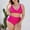 Hot Pink, variant on BONIXOOM Women Conservative Strappy Back Set Two Piece Swimsuits Swimdress