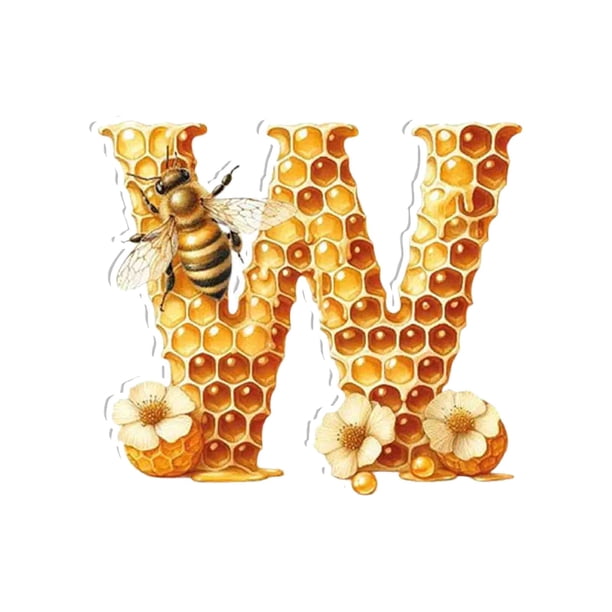 Great promotion! Acrylic 26 Letters Bee Pendant Home Acrylic Letter Honeycomb Bee Decorative Pendant