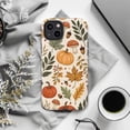 thumbnail image 6 of Autumn Harvest Phone Case, Watercolor Leaves and Pumpkins, Cute Fall Art Protective Case for iPhone 17 16 15 14 13 12 11, 6 of 6